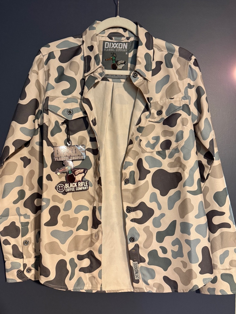 DIXXON flannel black rifle camo